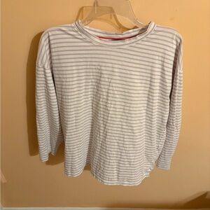 AYR light purple & white striped long sleeve shirt